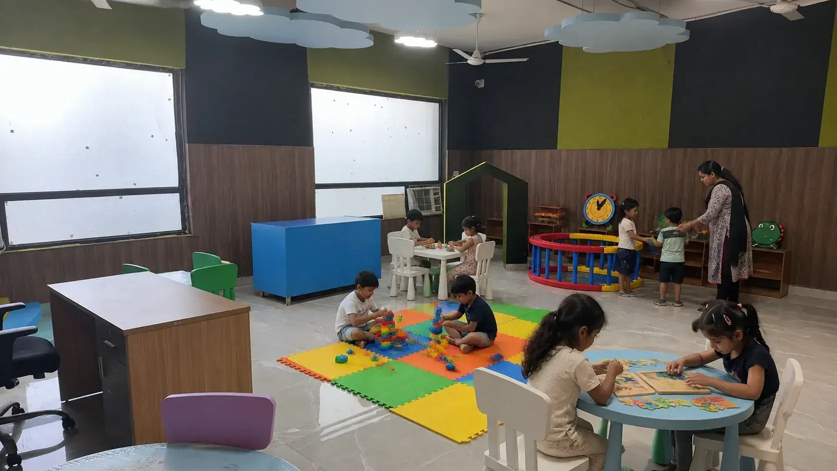 Authentic early years experiential classroom at Mirai Experiential School Ghaziabad with children exploring hands-on learning zones